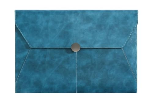DQZRTUECA A4-Aktenordner aus PU-Leder, 351 x 243 mm, mehrfarbig(Blue) von DQZRTUECA