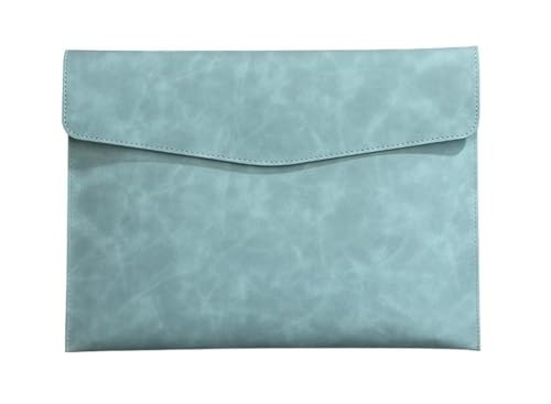 DQZRTUECA A4-Dokumententasche aus PU-Leder, mehrfarbig, 331 x 240 mm, 4er-Pack(Blue) von DQZRTUECA