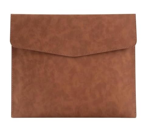 DQZRTUECA A4 PU-Dokumentenhalter 330 x 240 mm, mehrfarbig, 3er-Pack(Brown) von DQZRTUECA