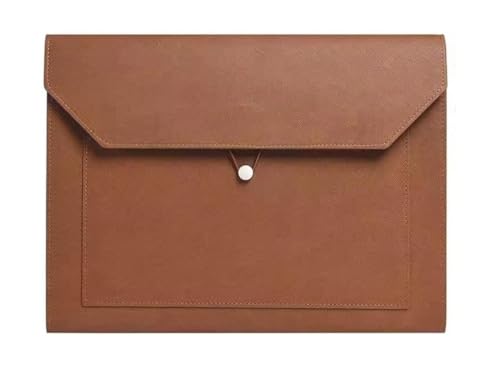 DQZRTUECA Aktenordner, Dokumentenhalter, A4, PU-Leder, 330 x 245 mm, mehrfarbig(Brown) von DQZRTUECA