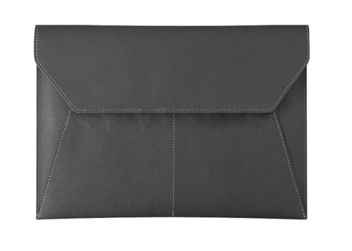 DQZRTUECA Aktenordner im Umschlagformat, A4, PU-Leder, mehrfarbig, 23,5 x 33 cm, 2er-Pack(Black) von DQZRTUECA
