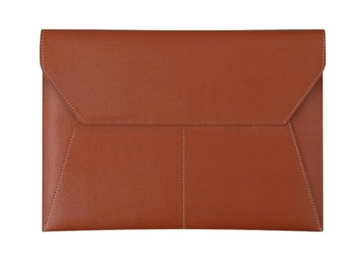 DQZRTUECA Aktenordner im Umschlagformat, A4, PU-Leder, mehrfarbig, 23,5 x 33 cm, 2er-Pack(Brown) von DQZRTUECA