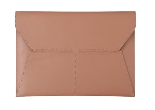 DQZRTUECA Aktenordner im Umschlagformat, A4, PU-Leder, mehrfarbig, 23,5 x 33 cm, 2er-Pack(Light Brown) von DQZRTUECA