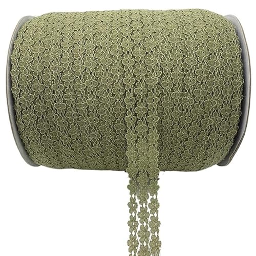 DQZRTUECA Besticktes Netz-Spitzenband, 25 mm, 4,5 m, for Nähen, Basteln, Rockzubehör(14) von DQZRTUECA