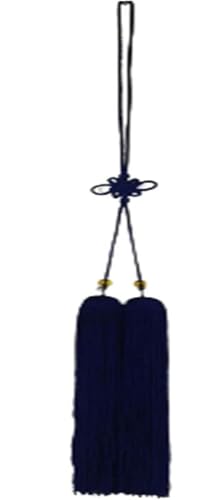 DQZRTUECA Chinesischer Knoten Schwertgriff Quaste Seide Mehrfarbig(Blue) von DQZRTUECA