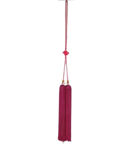 DQZRTUECA Chinesischer Knoten Schwertgriff Quaste Seide Mehrfarbig(Pink) von DQZRTUECA