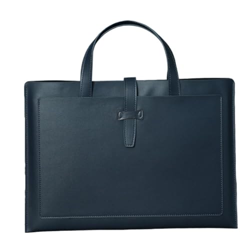 DQZRTUECA Dokumenten-Organizer aus PU-Leder, Umschlaghülle, mehrfarbig, 36 x 25,5 cm(Blue) von DQZRTUECA