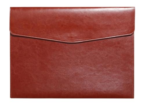 DQZRTUECA Dokumentenhalter aus PU-Leder, A4, 33 x 24,5 cm, Rot(Red 1) von DQZRTUECA