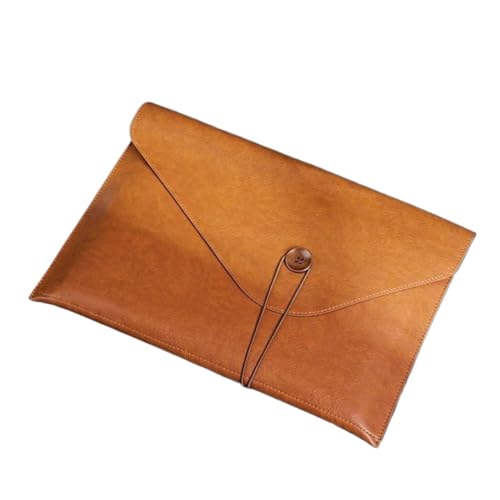 DQZRTUECA Dokumententasche aus PU-Leder, 247 x 353 mm, mehrfarbig, 3er-Pack(Brown) von DQZRTUECA
