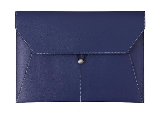 DQZRTUECA Dokumententasche aus PU-Leder, A4, mehrfarbig, 3er-Pack, 33 x 23,5 cm(Blue) von DQZRTUECA