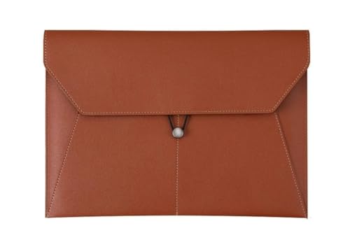 DQZRTUECA Dokumententasche aus PU-Leder, A4, mehrfarbig, 3er-Pack, 33 x 23,5 cm(Dark Brown) von DQZRTUECA