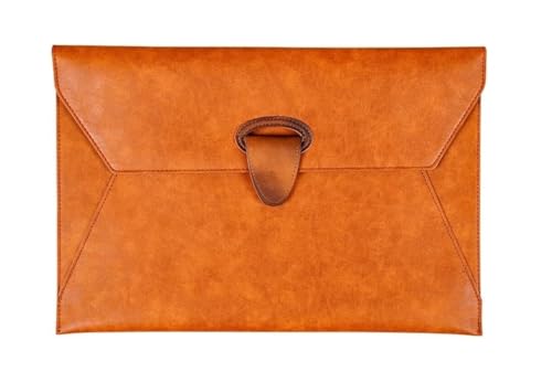 DQZRTUECA Dokumententasche aus PU-Leder, A4, mit Schnalle, 350 x 245 mm von DQZRTUECA