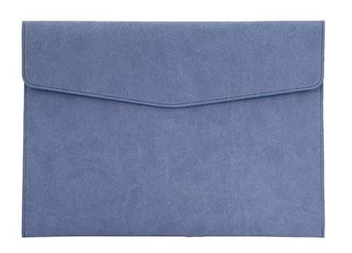 DQZRTUECA Dokumententasche aus PU-Leder, mehrfarbig, 330 x 240 mm, 2er-Pack(Blue) von DQZRTUECA