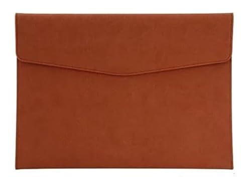 DQZRTUECA Dokumententasche aus PU-Leder, mehrfarbig, 330 x 240 mm, 2er-Pack(Brown) von DQZRTUECA