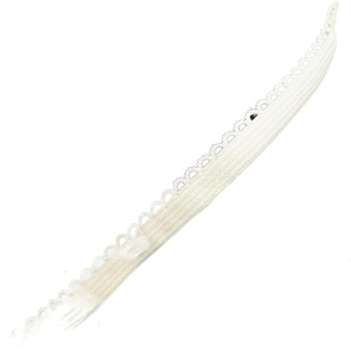 DQZRTUECA Elastischer Spitzenbandbesatz in Mehrfarbig, mehrere Größen(Ivory,2 yards) von DQZRTUECA