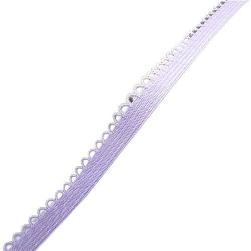 DQZRTUECA Elastischer Spitzenbandbesatz in Mehrfarbig, mehrere Größen(Purple,2 yards) von DQZRTUECA