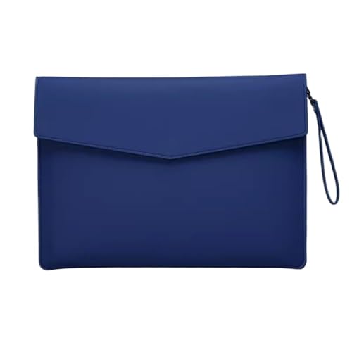 DQZRTUECA PU-Leder-Dokumententasche, Organizer, mehrfarbig, 25,1 x 34,5 cm(Blue) von DQZRTUECA