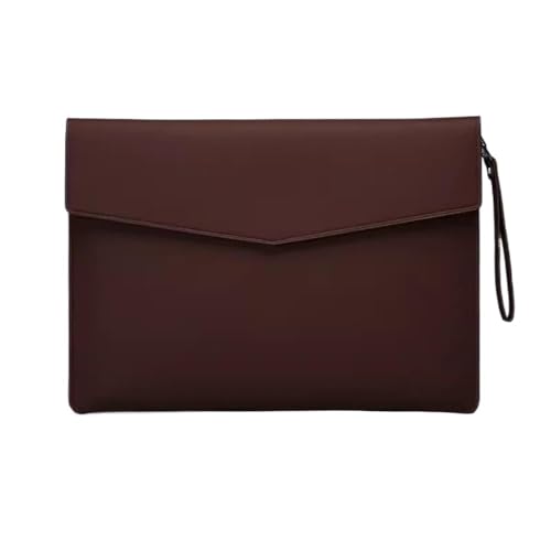 DQZRTUECA PU-Leder-Dokumententasche, Organizer, mehrfarbig, 25,1 x 34,5 cm(Brown) von DQZRTUECA