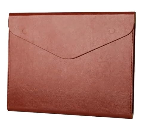 DQZRTUECA PU-Leder Dokumententasche Organizer A4 Schwarz/Braun 2er-Pack(Brown,Style 1) von DQZRTUECA