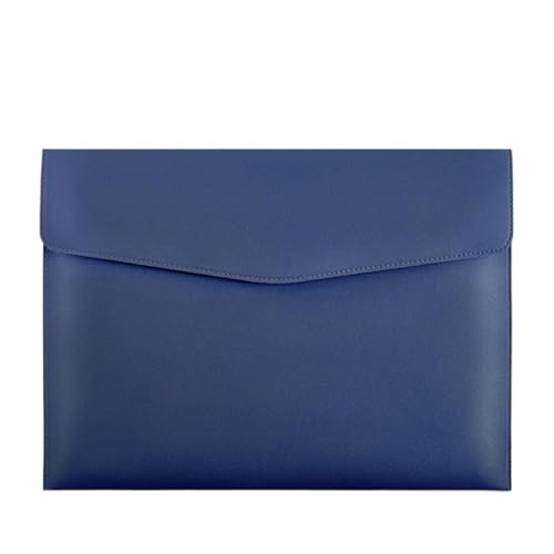 DQZRTUECA PU-Leder-Umschlag-Dokumententasche, mehrfarbig, 240 x 330 mm(Blue) von DQZRTUECA