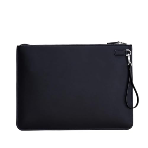 DQZRTUECA PU-Lederumschlag A4 Dokumententasche Mehrfarbig 24,8x34,5cm(Black) von DQZRTUECA