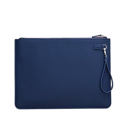 DQZRTUECA PU-Lederumschlag A4 Dokumententasche Mehrfarbig 24,8x34,5cm(Blue) von DQZRTUECA