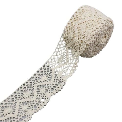 DQZRTUECA Polyester-Spitzenband mit Blumenmuster, mehrfarbig, 5 Meter, 1 Packung(15) von DQZRTUECA