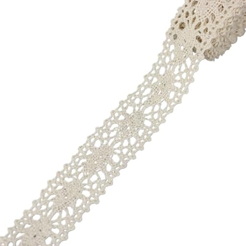 DQZRTUECA Polyester-Spitzenband mit Blumenmuster, mehrfarbig, 5 Meter, 1 Packung(7) von DQZRTUECA