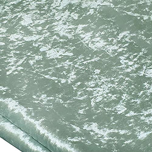 DQZRTUECA Samt Vorhang Polsterstoff 150cm breit Multicolor Meterware(Light Cyan) von DQZRTUECA