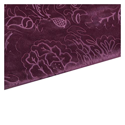 DQZRTUECA Samtstoff, 3D-geprägtes Blumenmuster, 140 x 100 cm, mehrfarbig, 1 Stück(22) von DQZRTUECA