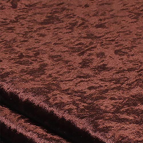 DQZRTUECA Samtstoff 150 cm breit for Polster, Vorhänge, Basteln, Meterware, mehrfarbig(Coffee) von DQZRTUECA