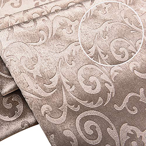 DQZRTUECA Samtstoff for Polster, Vorhänge, Bastelarbeiten, 145 cm breit, mehrfarbig, pro 2 Meter(Grey) von DQZRTUECA