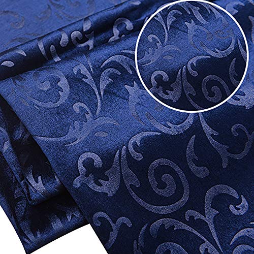 DQZRTUECA Samtstoff for Polster, Vorhänge, Bastelarbeiten, 145 cm breit, mehrfarbig, pro 2 Meter(Navy Blue) von DQZRTUECA