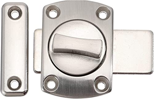 DQZRTUECA Schiebetürschloss Riegelfalle, Zinklegierung Schieberiegelriegel for Türen, Fenster, Möbelbeschläge, Mehrfarbig(Steel Color) von DQZRTUECA