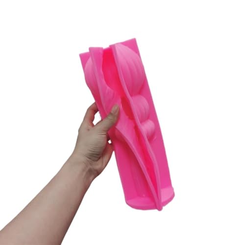DQZRTUECA Silikon-Kerzenform, 3 Designs, gestreifte Säule, zylindrisch, 26,5 cm(C) von DQZRTUECA
