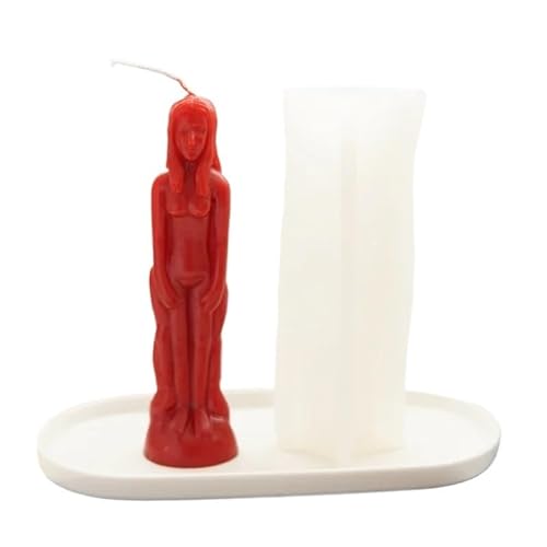 DQZRTUECA Silikon-Kerzenformen, Mann- und Frauen-Design, Gips-Kristallgussformen(A) von DQZRTUECA