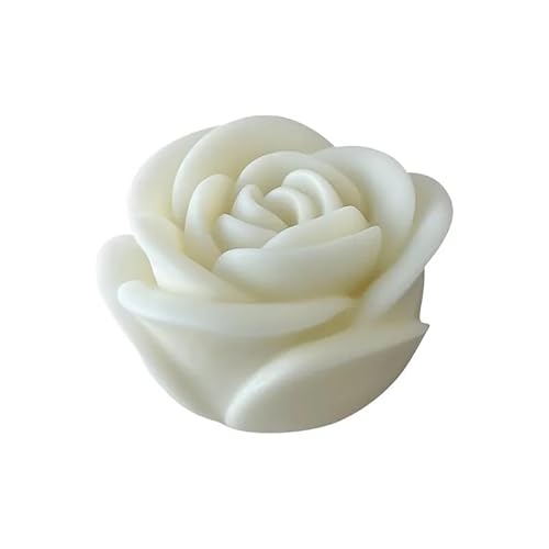 DQZRTUECA Silikon Pfingstrose Blume Kerze Form for Seife Gips Harz Casting Schokolade Kuchen Backen(Medium) von DQZRTUECA