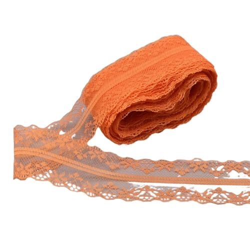 DQZRTUECA Spitzenband, 40 mm breit, 9,1 m, mehrfarbig(Orange) von DQZRTUECA