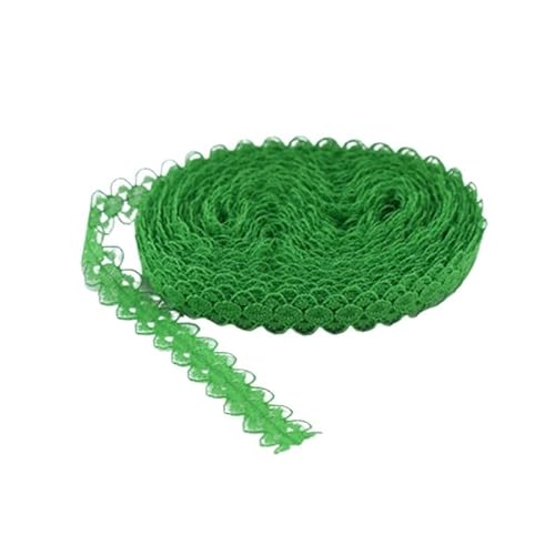 DQZRTUECA Spitzenband, Polyester-Baumwoll-Mischgewebe, 14 mm Breite, 9,14 m, mehrfarbig, weiß, for Heimwerker, Näharbeiten(7) von DQZRTUECA