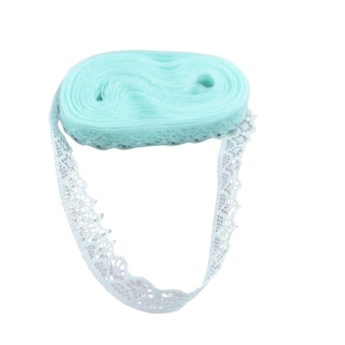DQZRTUECA Spitzenband 10 Yards 14mm Breite Mehrfarbig(Light Green) von DQZRTUECA