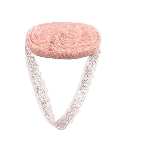 DQZRTUECA Spitzenband 10 Yards 14mm Breite Mehrfarbig(Shell Pink) von DQZRTUECA