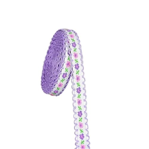 DQZRTUECA Spitzenbesatzband mit Blumenmuster, 4 Stück, 4,5 m, 12 mm, for Kleidungsstoffe, Bekleidungszubehör, Bastelarbeiten(Style15) von DQZRTUECA