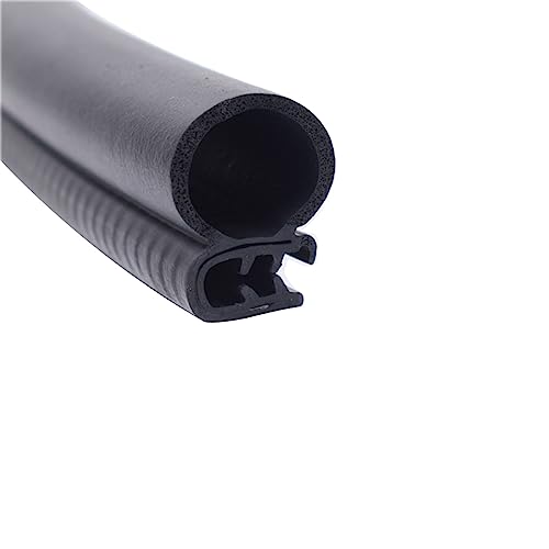 DQZRTUECA U-förmige Dichtung und Kantenschutzleiste, 3,28 Fuß, schwarzer Gummi und Stahl, mehrere Größen(32mm x 18mm) von DQZRTUECA
