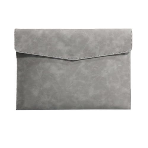 DQZRTUECA Umschlag-Dokumentenhalter aus PU-Leder, 235 x 330 mm, mehrfarbig, 3er-Pack(Grey) von DQZRTUECA