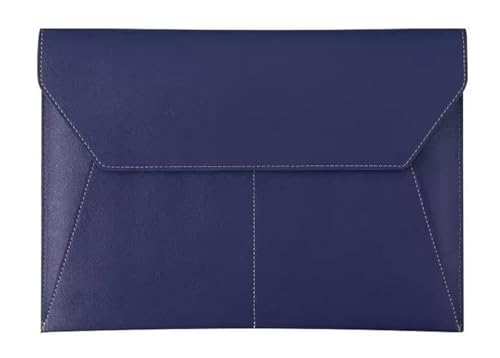 DQZRTUECA Umschlag-Dokumentenhalter aus PU-Leder, 33 x 23,5 cm, mehrfarbig, 2 Stück(Blue) von DQZRTUECA
