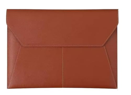 DQZRTUECA Umschlag-Dokumentenhalter aus PU-Leder, 33 x 23,5 cm, mehrfarbig, 2 Stück(Brown) von DQZRTUECA