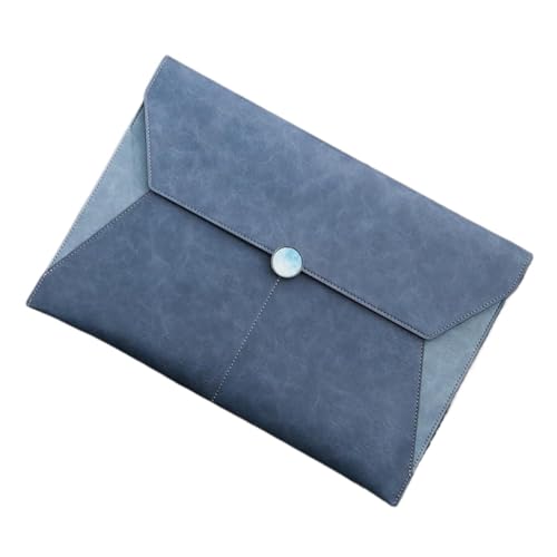 DQZRTUECA Umschlag-Dokumententasche aus PU-Leder, mehrfarbig, 235 x 352 mm, 2 Stück(Blue) von DQZRTUECA