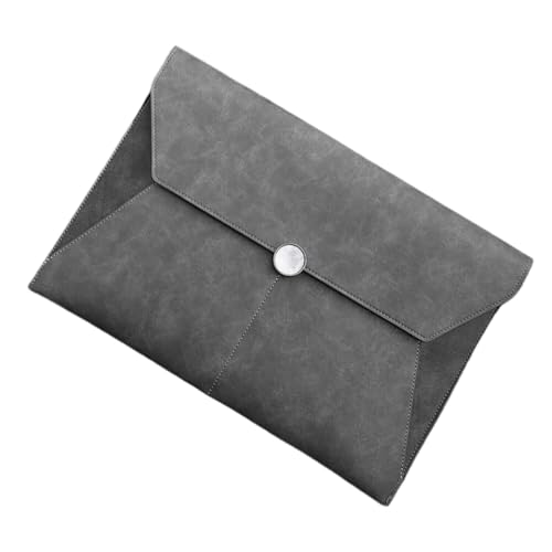 DQZRTUECA Umschlag-Dokumententasche aus PU-Leder, mehrfarbig, 235 x 352 mm, 2 Stück(Grey) von DQZRTUECA