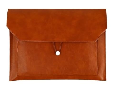 DQZRTUECA Umschlag-Dokumententasche aus PU-Leder, mehrfarbig, 337 x 237 mm, 2 Stück(Brown) von DQZRTUECA