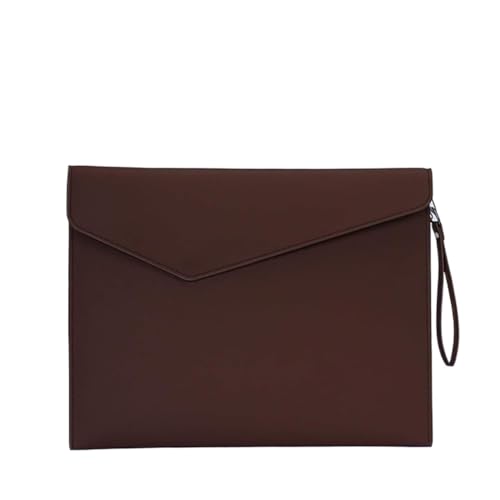 DQZRTUECA Umschlaghülle aus PU-Leder, 275 x 345 mm, mehrfarbig(Brown) von DQZRTUECA